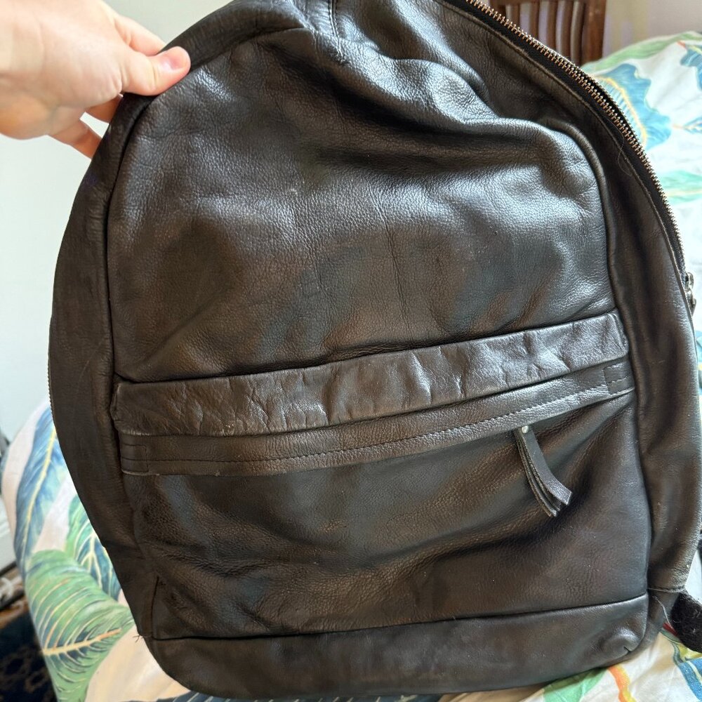 ALL LEATHER Latico Black Backpack